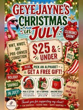 Show Pending-Christmas in July Unlisted Inventory Clearance